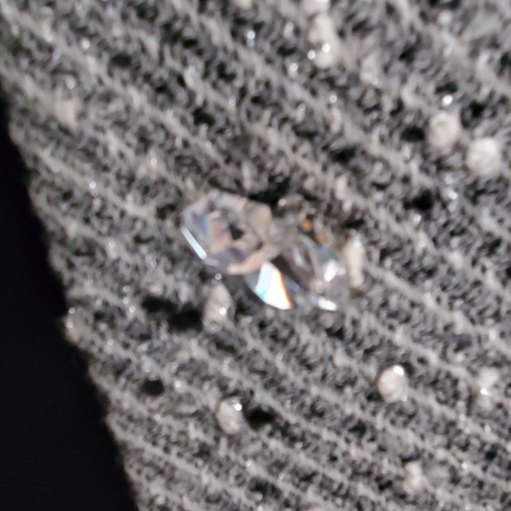 Peggy Jennings dress coat lined in silk, crystal buttons couture hand made - Picture 2 of 14